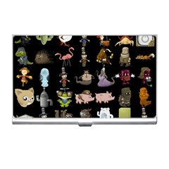 Glitch Glitchen Npc Animals And Characters Pattern Business Card Holder by WetdryvacsLair