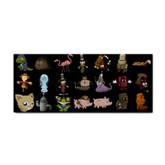 Glitch Glitchen Npc Animals And Characters Pattern Hand Towel by WetdryvacsLair