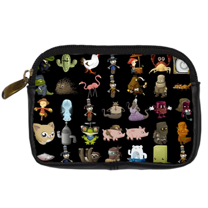 Glitch Glitchen Npc Animals And Characters Pattern Digital Camera Leather Case