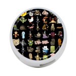 Glitch Glitchen Npc Animals And Characters Pattern 4-Port USB Hub (One Side) Front