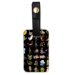 Glitch Glitchen Npc Animals And Characters Pattern Luggage Tag (one Side) by WetdryvacsLair