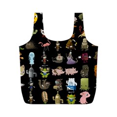 Glitch Glitchen Npc Animals And Characters Pattern Full Print Recycle Bag (m) by WetdryvacsLair