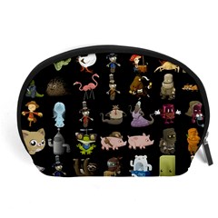 Glitch Glitchen Npc Animals And Characters Pattern Accessory Pouch (large) by WetdryvacsLair