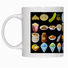 Glitch Glitchen Food Pattern Two White Mugs by WetdryvacsLair