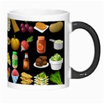 Glitch Glitchen Food Pattern Two Morph Mugs Right