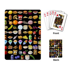 Glitch Glitchen Food Pattern Two Playing Cards Single Design (rectangle) by WetdryvacsLair