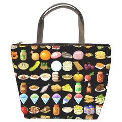 Glitch Glitchen Food Pattern Two Bucket Bag by WetdryvacsLair