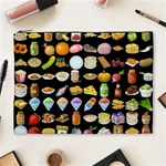 Glitch Glitchen Food Pattern Two Cosmetic Bag (XL) Front