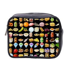 Glitch Glitchen Food Pattern Two Mini Toiletries Bag (two Sides) by WetdryvacsLair