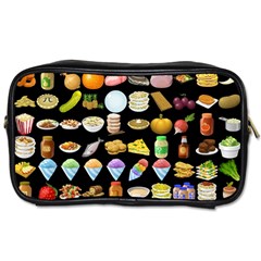 Glitch Glitchen Food Pattern Two Toiletries Bag (one Side) by WetdryvacsLair