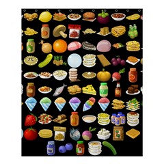 Glitch Glitchen Food Pattern Two Shower Curtain 60  X 72  (medium)  by WetdryvacsLair