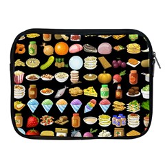 Glitch Glitchen Food Pattern Two Apple Ipad 2/3/4 Zipper Cases by WetdryvacsLair