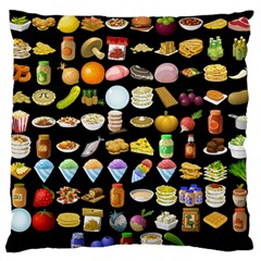 Glitch Glitchen Food Pattern Two Standard Flano Cushion Case (one Side) by WetdryvacsLair