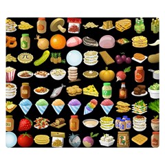 Glitch Glitchen Food Pattern Two Double Sided Flano Blanket (small)  by WetdryvacsLair