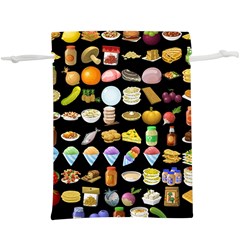 Glitch Glitchen Food Pattern Two  Lightweight Drawstring Pouch (xl) by WetdryvacsLair