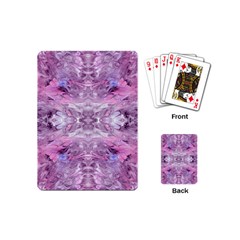 Pink Grey Repeats Playing Cards Single Design (mini)