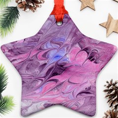 Flowing Marbling Patterns Ornament (star)