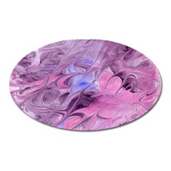 Flowing Marbling Patterns Oval Magnet