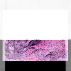 Flowing Marbling Patterns Rectangular Jigsaw Puzzl by kaleidomarblingart