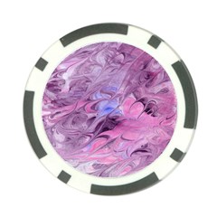 Flowing Marbling Patterns Poker Chip Card Guard by kaleidomarblingart