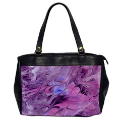 Flowing Marbling Patterns Oversize Office Handbag by kaleidomarblingart