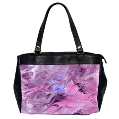 Flowing Marbling Patterns Oversize Office Handbag (2 Sides) by kaleidomarblingart