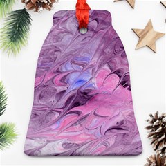 Flowing Marbling Patterns Bell Ornament (two Sides)