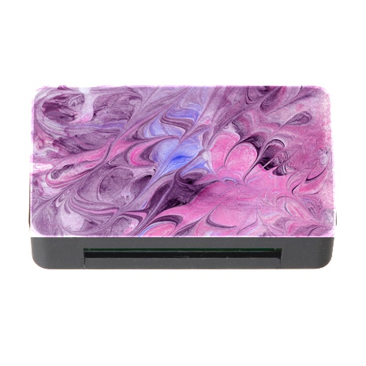 Flowing marbling patterns Memory Card Reader with CF