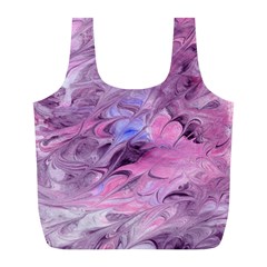 Flowing Marbling Patterns Full Print Recycle Bag (l) by kaleidomarblingart