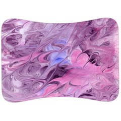 Flowing Marbling Patterns Velour Seat Head Rest Cushion by kaleidomarblingart