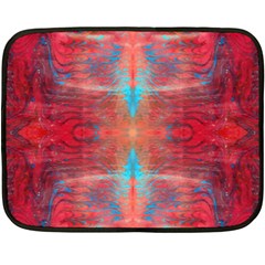 Red Flames Repeats Double Sided Fleece Blanket (mini) 