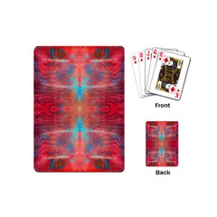 Red Flames Repeats Playing Cards Single Design (mini)