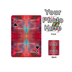 Red Flames Repeats Playing Cards 54 Designs (mini)