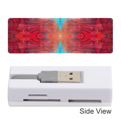 Red Flames Repeats Memory Card Reader (stick) by kaleidomarblingart