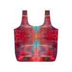 Red Flames Repeats Full Print Recycle Bag (S) Front