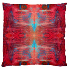 Red Flames Repeats Standard Flano Cushion Case (two Sides) by kaleidomarblingart