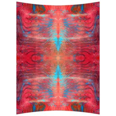 Red Flames Repeats Back Support Cushion by kaleidomarblingart