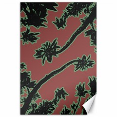 Tropical Style Floral Motif Print Pattern Canvas 20  X 30 