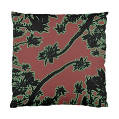 Tropical Style Floral Motif Print Pattern Standard Cushion Case (one Side)