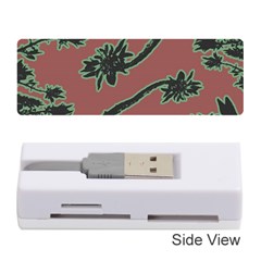 Tropical Style Floral Motif Print Pattern Memory Card Reader (stick)