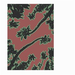 Tropical Style Floral Motif Print Pattern Large Garden Flag (two Sides)