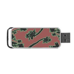 Tropical Style Floral Motif Print Pattern Portable Usb Flash (two Sides) by dflcprintsclothing