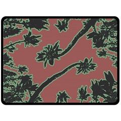 Tropical Style Floral Motif Print Pattern Double Sided Fleece Blanket (large)  by dflcprintsclothing