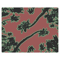 Tropical Style Floral Motif Print Pattern Double Sided Flano Blanket (medium)  by dflcprintsclothing