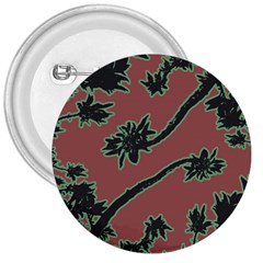 Tropical Style Floral Motif Print Pattern 3  Buttons by dflcprintsclothing