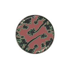 Tropical Style Floral Motif Print Pattern Hat Clip Ball Marker (4 Pack)