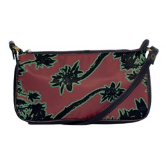 Tropical Style Floral Motif Print Pattern Shoulder Clutch Bag