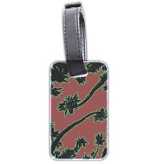 Tropical Style Floral Motif Print Pattern Luggage Tag (two Sides) by dflcprintsclothing