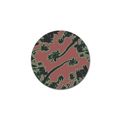 Tropical Style Floral Motif Print Pattern Golf Ball Marker (4 Pack) by dflcprintsclothing