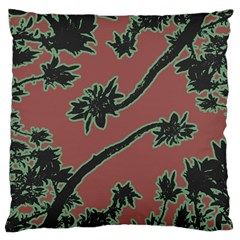 Tropical Style Floral Motif Print Pattern Large Cushion Case (one Side) by dflcprintsclothing